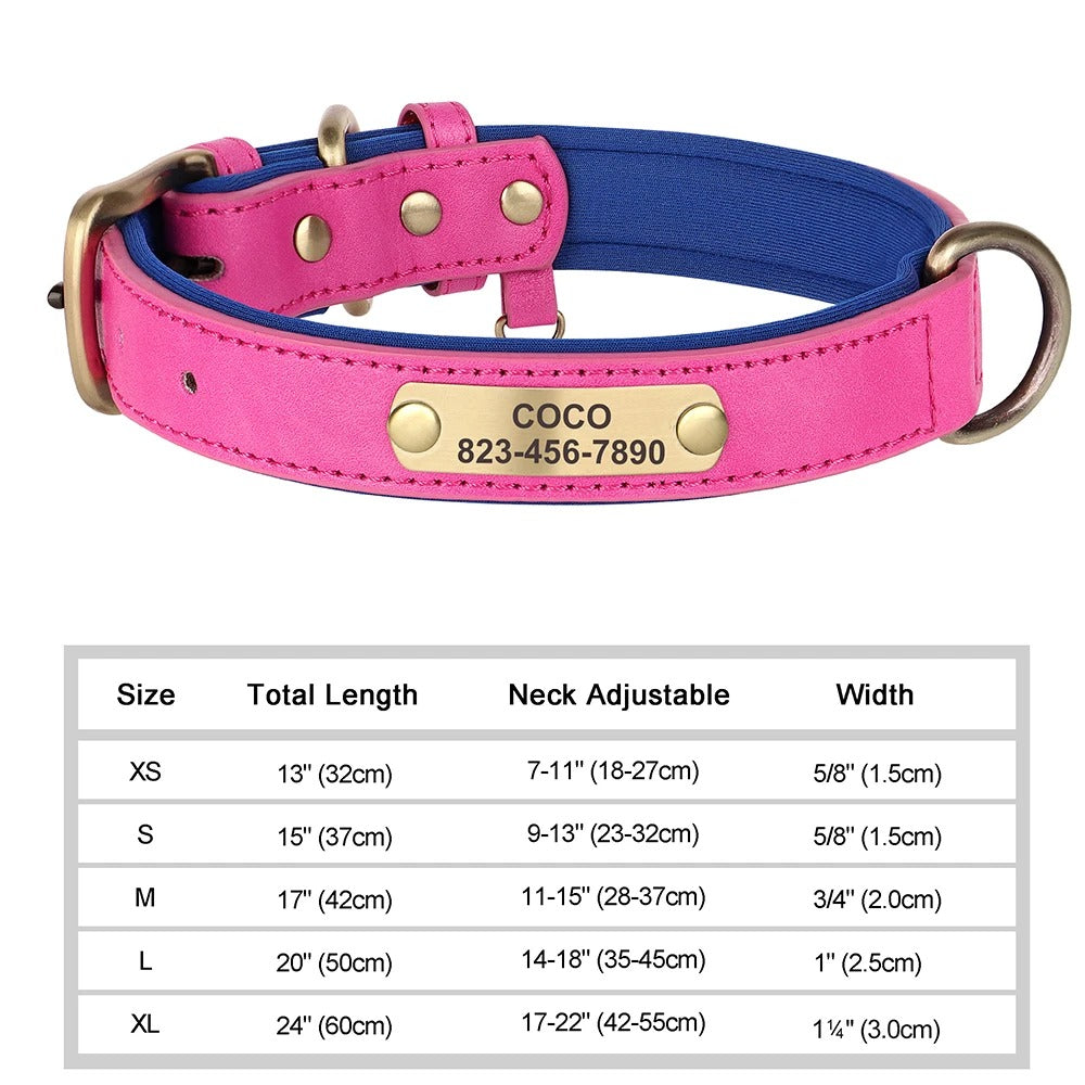 Personalized Dog Collar Custom Engraved