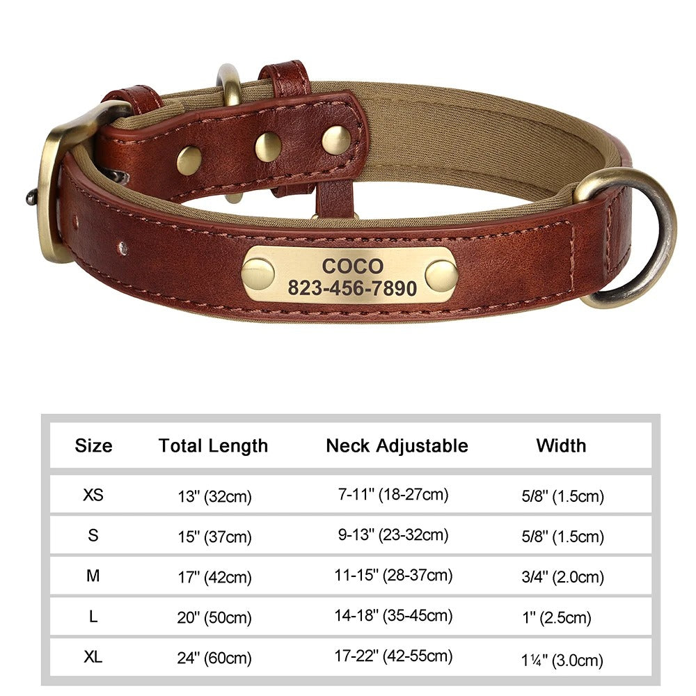 Personalized Dog Collar Custom Engraved